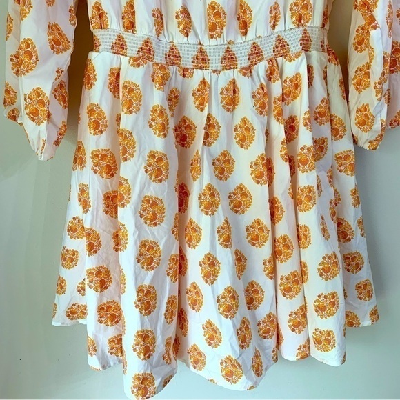 NEW J Crew Dress Floral Medallion
Smocked Cottagecore Boho Spring
Summer White - Picture 8 of 15